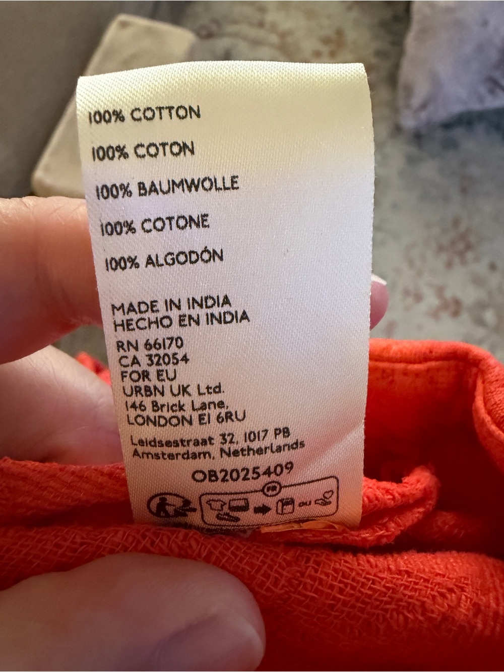 Free People About Town Mini Dress in Scarlet Orange w/Embroidery Bow Size Medium - Picture 10 of 11